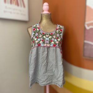 Siren Embroidered Tank Top